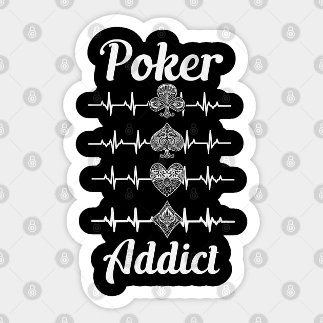 Funny Gambling Gift Poker Player Card Game Image Sticker by AlleyField